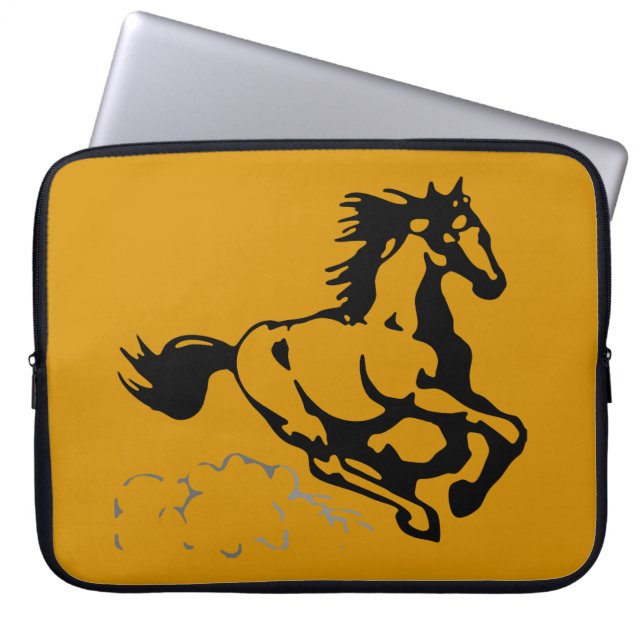 Protection Pour Ordinateur Portable Galloping Horse sauvage et libre (Devant)