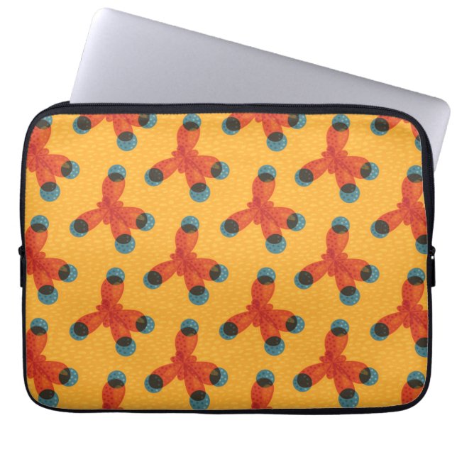 Protection Pour Ordinateur Portable Geek de chimie organique Molecule Motif chimiste (Devant)