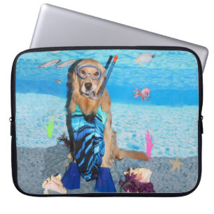 Protection Pour Ordinateur Portable Golden retriever Snorkeler