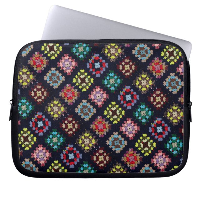 Protection Pour Ordinateur Portable Granny carrés (Devant)