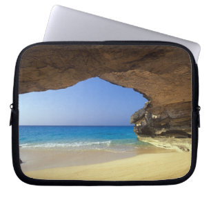 Protection Pour Ordinateur Portable Grotte à French Bay, île San Salvador,