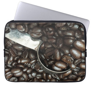 Protection Pour Ordinateur Portable Haricots de café torréfiés avec une photographie d