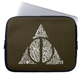 Protection Pour Ordinateur Portable Harry Potter Sortilège | RELIQUES DE LA MORT Typog