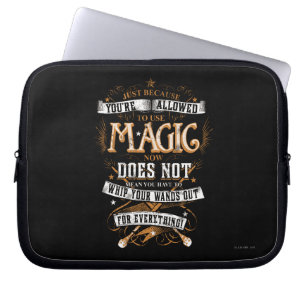 Protection Pour Ordinateur Portable Harry Potter Spell   Juste parce que vous êtes aut
