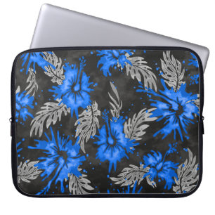 Protection Pour Ordinateur Portable Hibiscus peint Néoprène hawaïen costume blanc