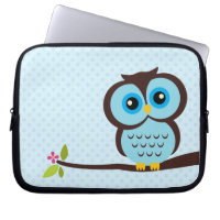 Hibou bleu mignon