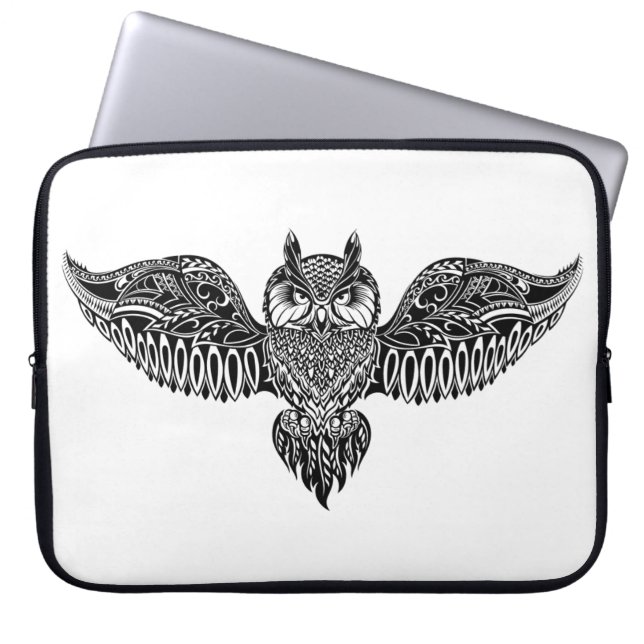 Protection Pour Ordinateur Portable Hibou inspiré (Devant)