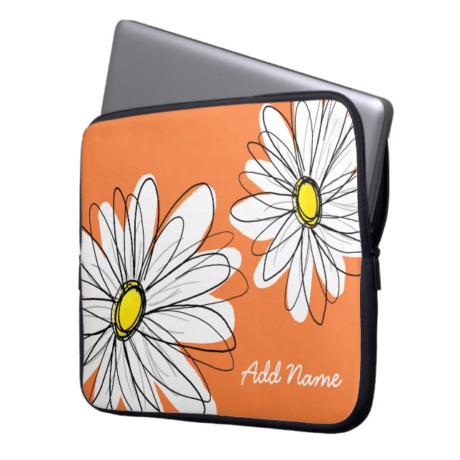 Protection Pour Ordinateur Portable Hipster Daisy Dessin aux couleurs tendance (devant gauche)