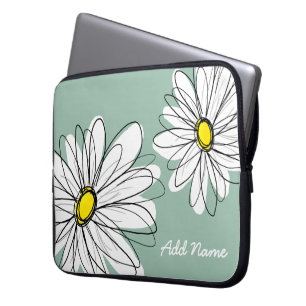 Protection Pour Ordinateur Portable Hipster Daisy Dessin aux couleurs tendance