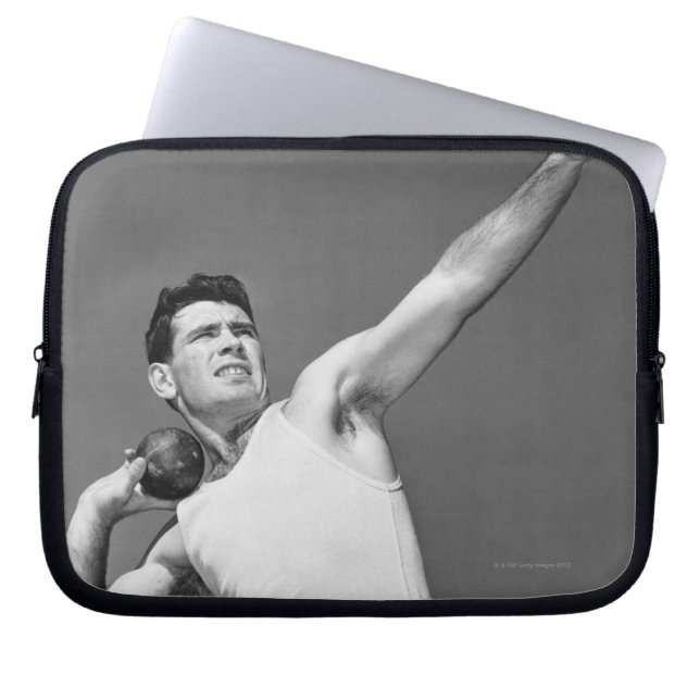 Protection Pour Ordinateur Portable Homme jetant Shotput (Devant)