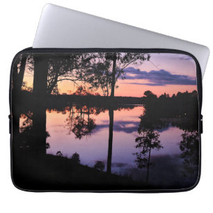 Protection Pour Ordinateur Portable Housse: Le crépuscule au bord du lac