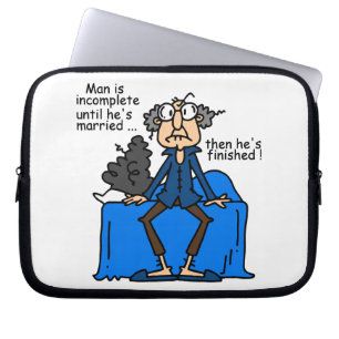 Protection Pour Ordinateur Portable Humour alors fini inachevé de mariage