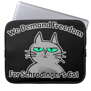 Protection Pour Ordinateur Portable Humour drôle de geek du chat de Schrodinger