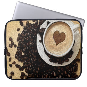 Protection Pour Ordinateur Portable I café de coeur