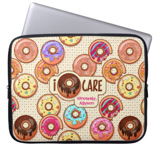 Protection Pour Ordinateur Portable I Doughnut Care mignonne Funny Donut Sweet Traitem