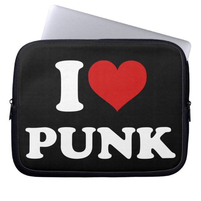 Protection Pour Ordinateur Portable I Love Punk (Devant)