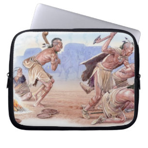 Protection Pour Ordinateur Portable Illustration de l'attaque d'Indiens d'Amerique