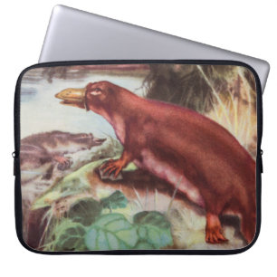 Protection Pour Ordinateur Portable Illustration vintage d'ornithorynque, dessin