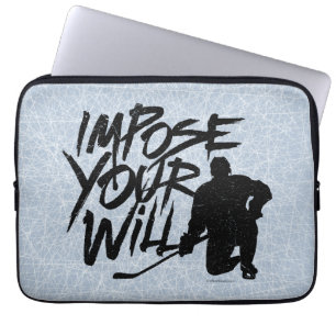 Protection Pour Ordinateur Portable Imposer Votre Volonté (Hockey)