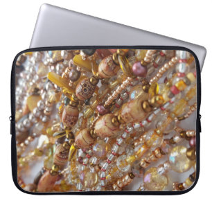 Protection Pour Ordinateur Portable Impression de perles de tons Terre