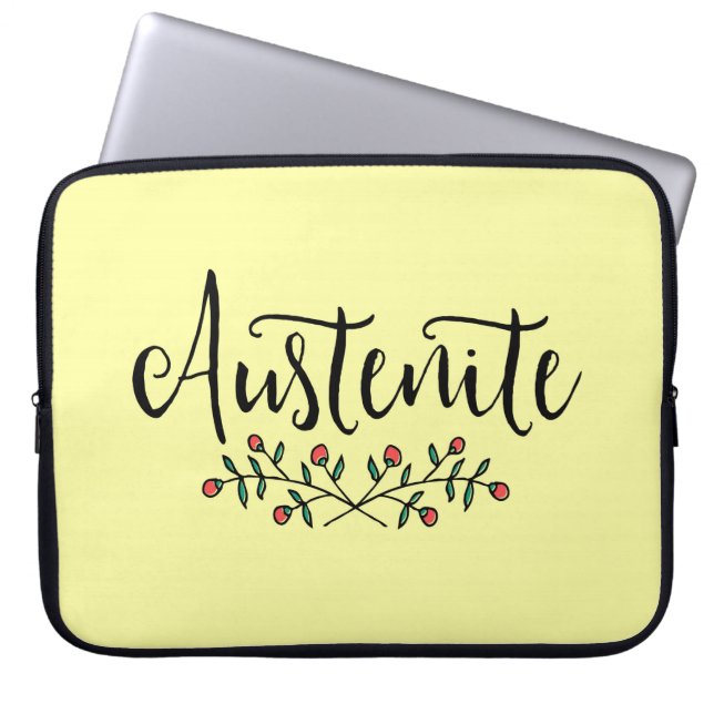 Protection Pour Ordinateur Portable Jane Austen Floral Austenite (Devant)