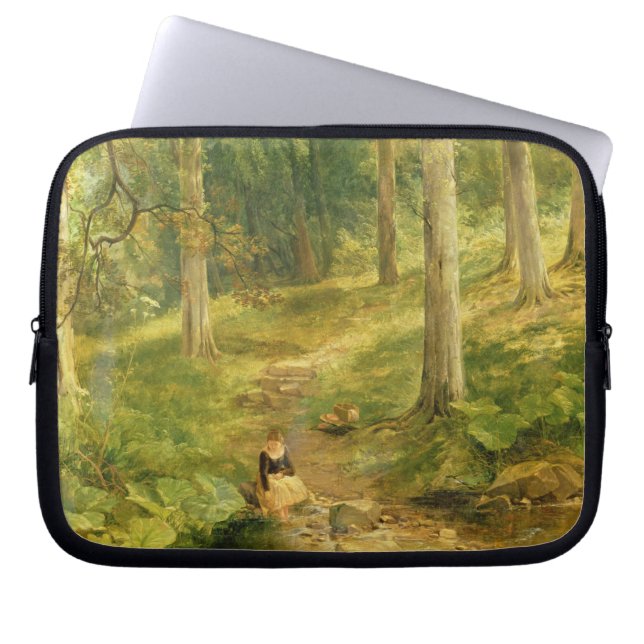 Protection Pour Ordinateur Portable Jeune fille baignant ses pieds (Devant)