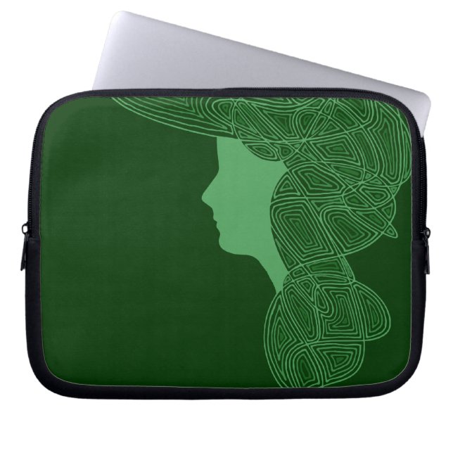Protection Pour Ordinateur Portable Jeune fille irlandaise (Devant)
