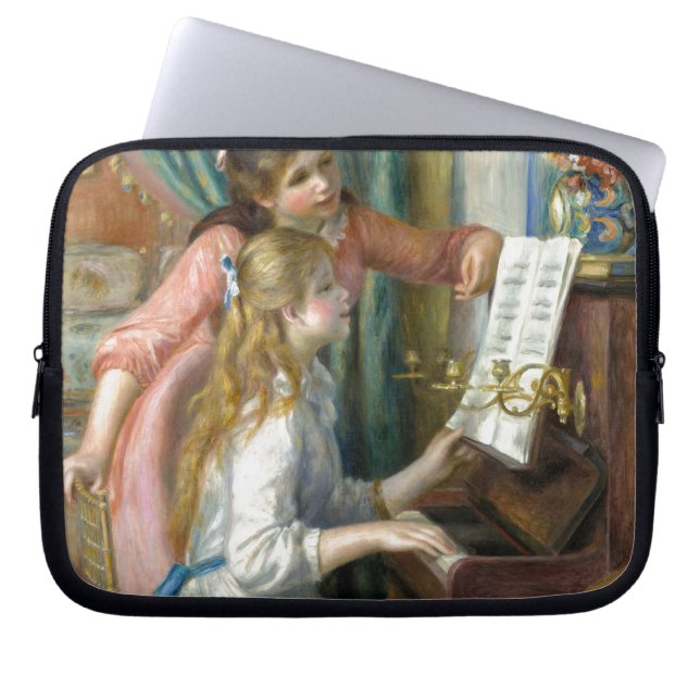 Protection Pour Ordinateur Portable Jeunes filles au piano - Pierre Renoir (Devant)