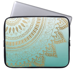Protection Pour Ordinateur Portable Joli dessin de mandala tribal dessiné à la main