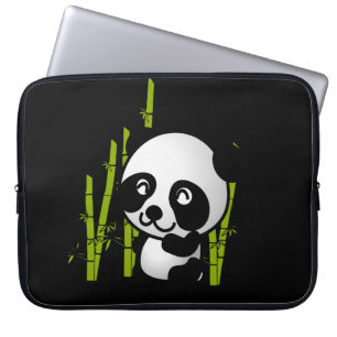 Protection Pour Ordinateur Portable Joli ours de panda blanc et noir
