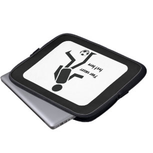 Protection Pour Ordinateur Portable Joueur de soccer et balle cadeau personnalisé