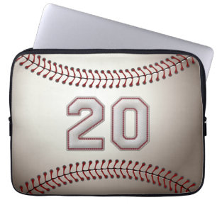 Protection Pour Ordinateur Portable Joueur numéro 20 - points frais de base-ball
