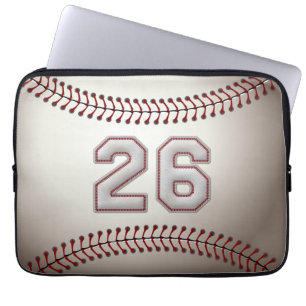 Protection Pour Ordinateur Portable Joueur numéro 26 - points frais de base-ball