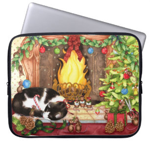 Protection Pour Ordinateur Portable Joyeux Christmouse - art mignon d'animal de