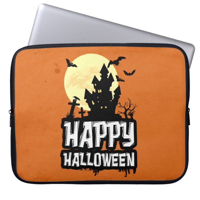 Protection Pour Ordinateur Portable Joyeux Halloween (Devant)