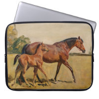 Jument et poulain par Munnings