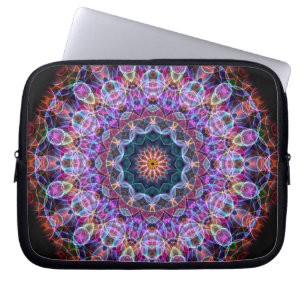 Protection Pour Ordinateur Portable Kaléidoscope pourpre de Lotus