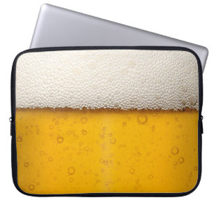 Protection Pour Ordinateur Portable La bière bouillonne plan rapproché