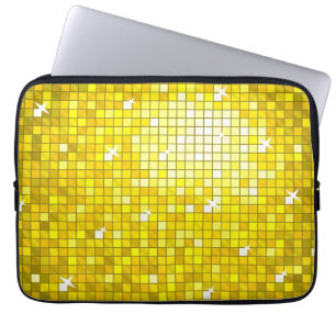 Protection Pour Ordinateur Portable La disco couvre de tuiles la douille jaune