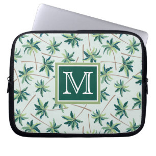 Protection Pour Ordinateur Portable La paume tropicale de vulpin ajoutent votre