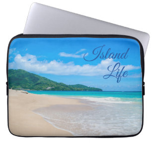 Protection Pour Ordinateur Portable La vie tropicale d'île de plage