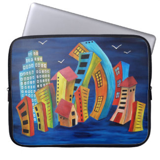 Protection Pour Ordinateur Portable La ville flottante