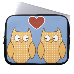 Protection Pour Ordinateur Portable L'amour du coeur du hibou