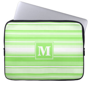 Protection Pour Ordinateur Portable Landes vertes de chaux monogrammes
