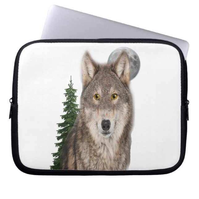 Protection Pour Ordinateur Portable L'art loup (Devant)