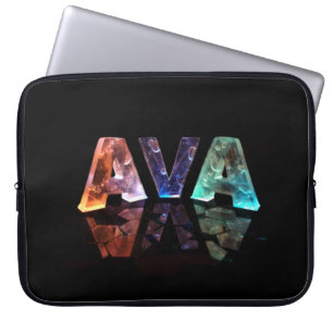 Protection Pour Ordinateur Portable L'Ava nommé dans les lumières 3D