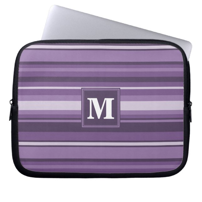 Protection Pour Ordinateur Portable Lavande monogramme (Devant)
