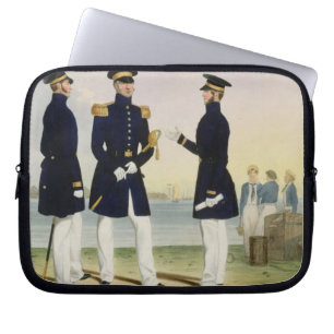 Protection Pour Ordinateur Portable Le capitaine, le dirigeant de drapeau et le