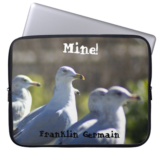 Protection Pour Ordinateur Portable Le mien ! Mouette sur rail (Devant)