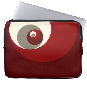 Protection Pour Ordinateur Portable Le rapport d'or entoure (le rouge)